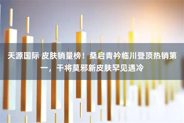 天源国际 皮肤销量榜！桑启青衿临川登顶热销第一，干将莫邪新皮肤罕见遇冷