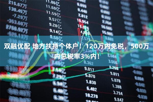 双融优配 地方扶持个体户！120万内免税，500万内总税率3%内！