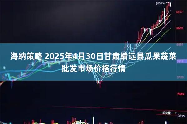 海纳策略 2025年4月30日甘肃靖远县瓜果蔬菜批发市场价格行情